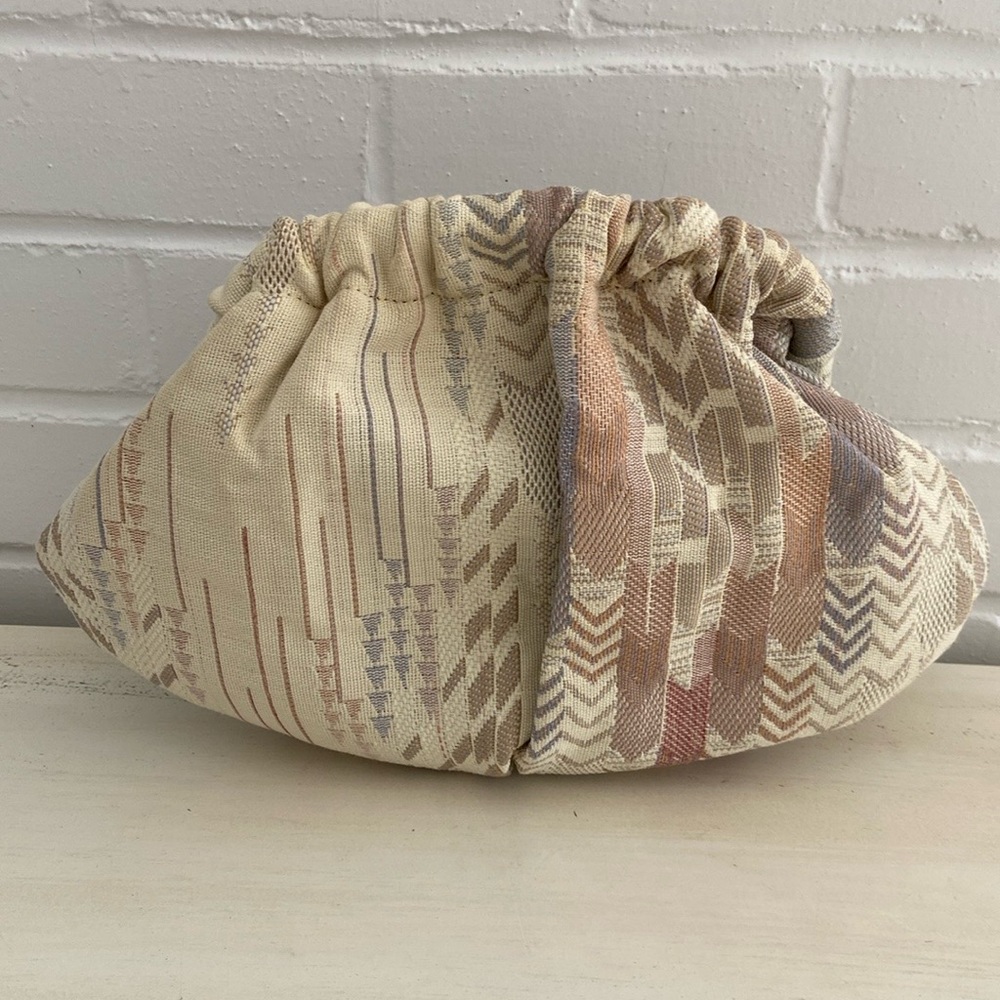 Women’s classic retro 1980’s cloth pouch clutch